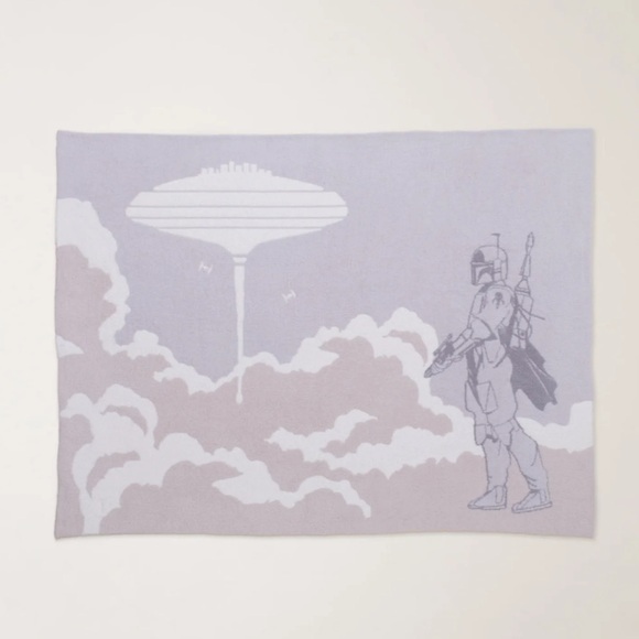 Barefoot Dreams CozyChic Star Wars Boba Fett Throw Blanket - Picture 1 of 11